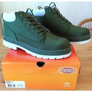 NEW in box Lugz Men's Brawn Boot Ripstop Nylon Chukka Olive Green Size 10.5